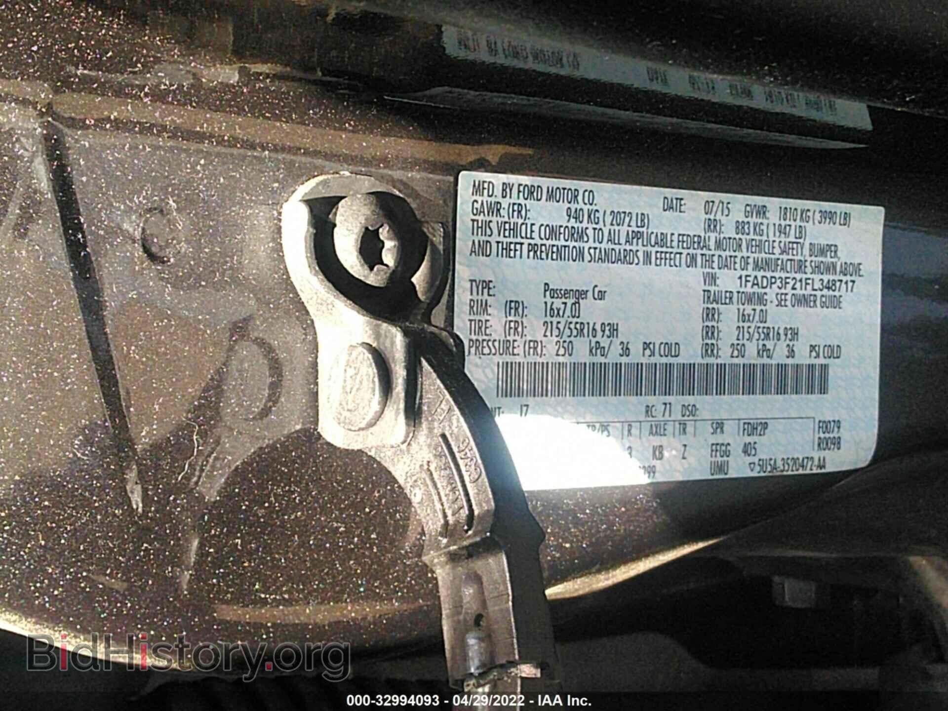 2015 FORD FOCUS - VIN: 1FADP3F21FL348717 - Photo 9