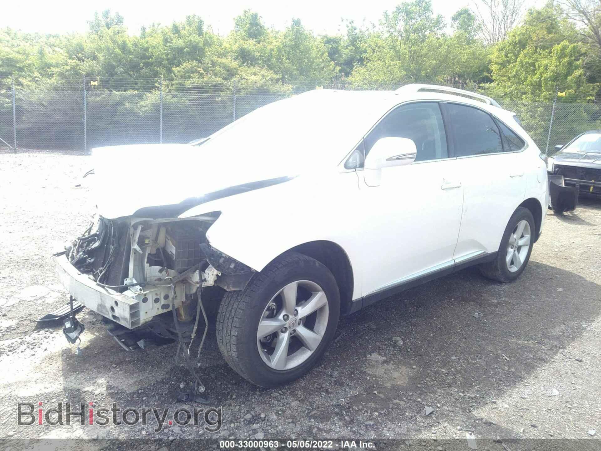 2012 LEXUS RX 350 - VIN: 2T2BK1BA1CC130924 - Фото 2