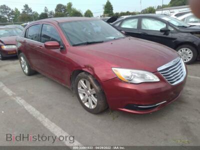 2013 Chrysler 200 Touring, красный — VIN 1C3CCBBB9DN705732, IAAI