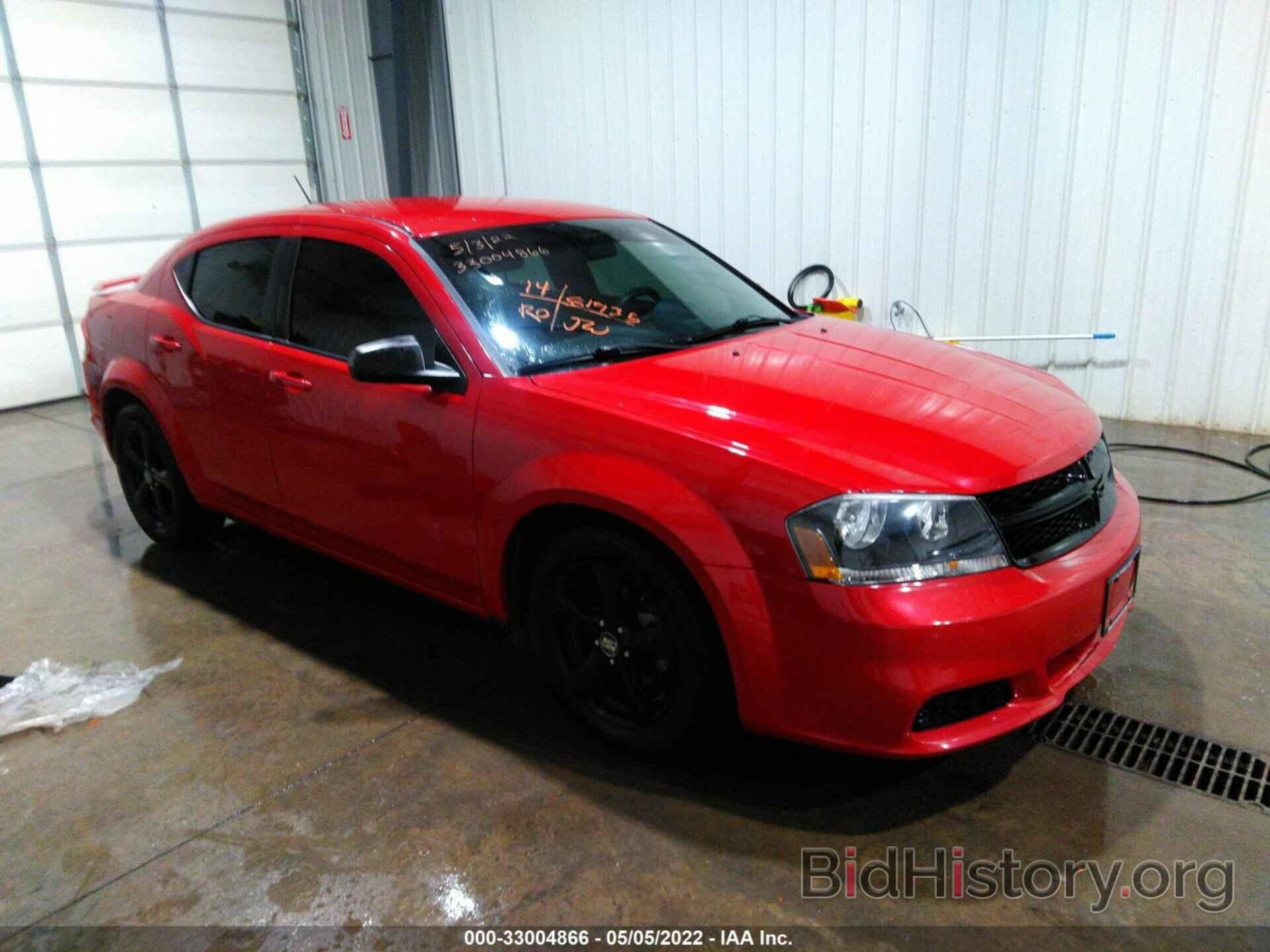 Photo 1C3CDZAB5EN140016 - DODGE AVENGER 2014