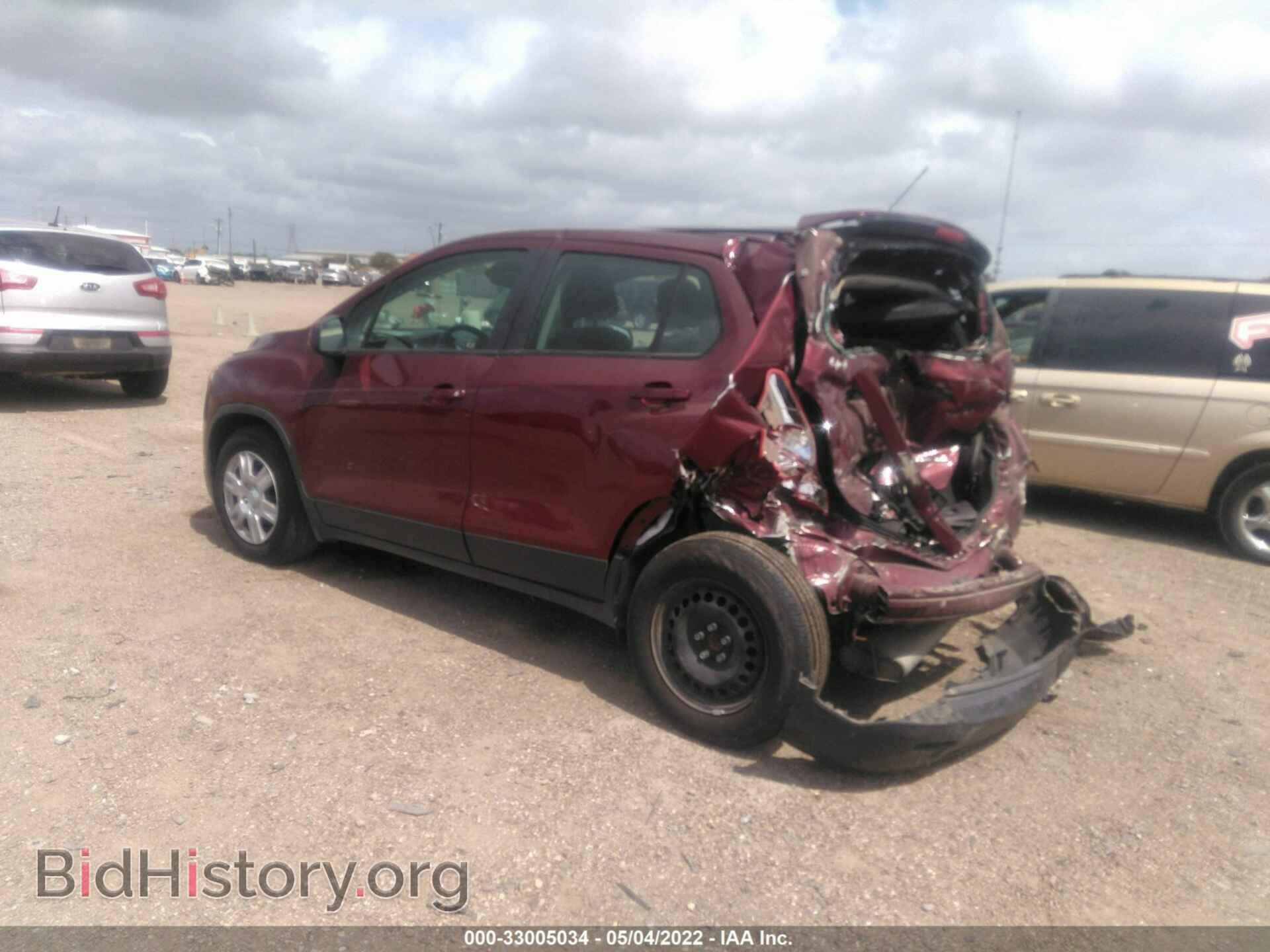2016 CHEVROLET TRAX - VIN: 3GNCJKSB3GL142805 - Фото 3