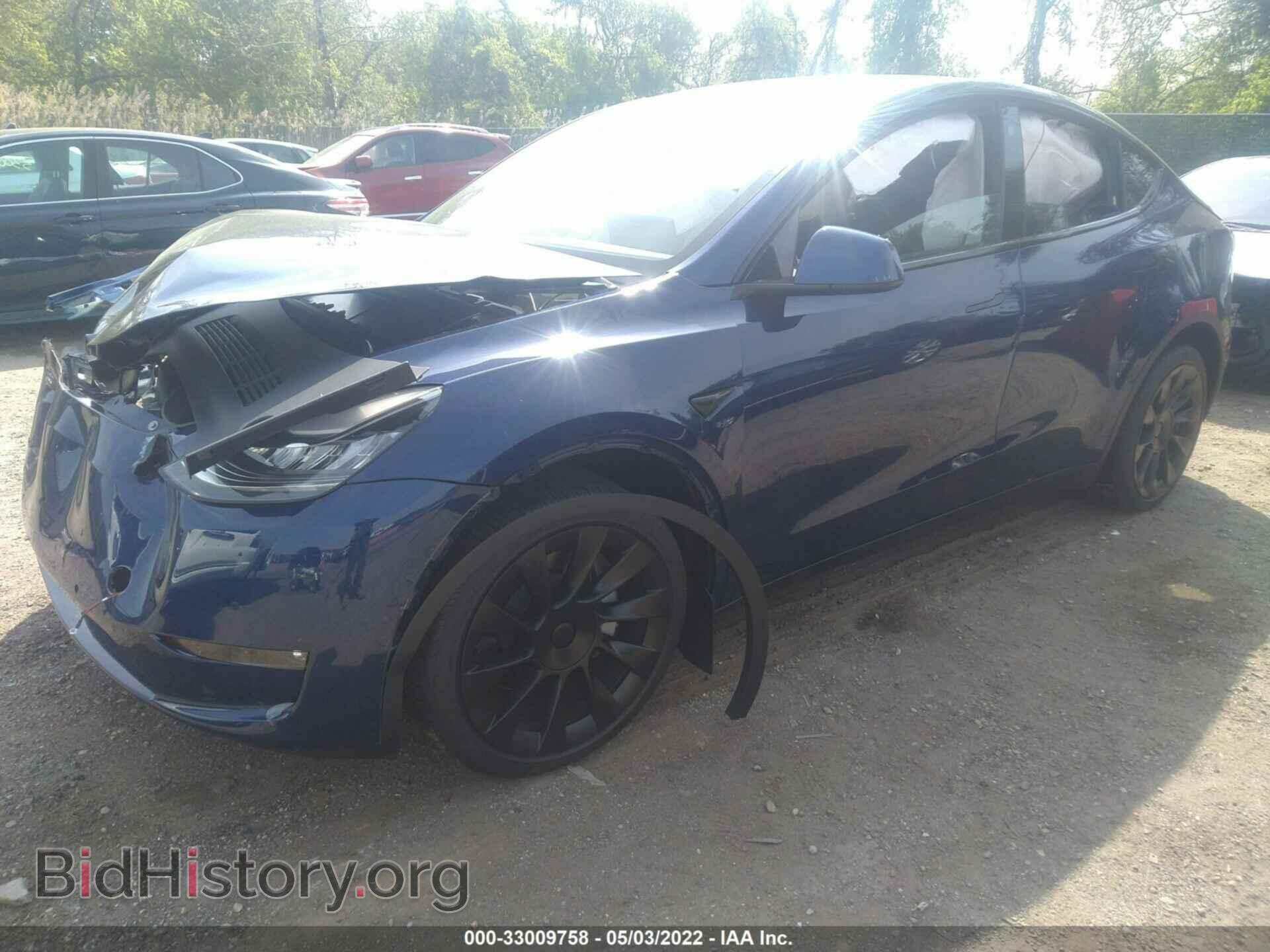 2022 TESLA MODEL Y - VIN: 7SAYGDEE7NF319773 - Фото 2