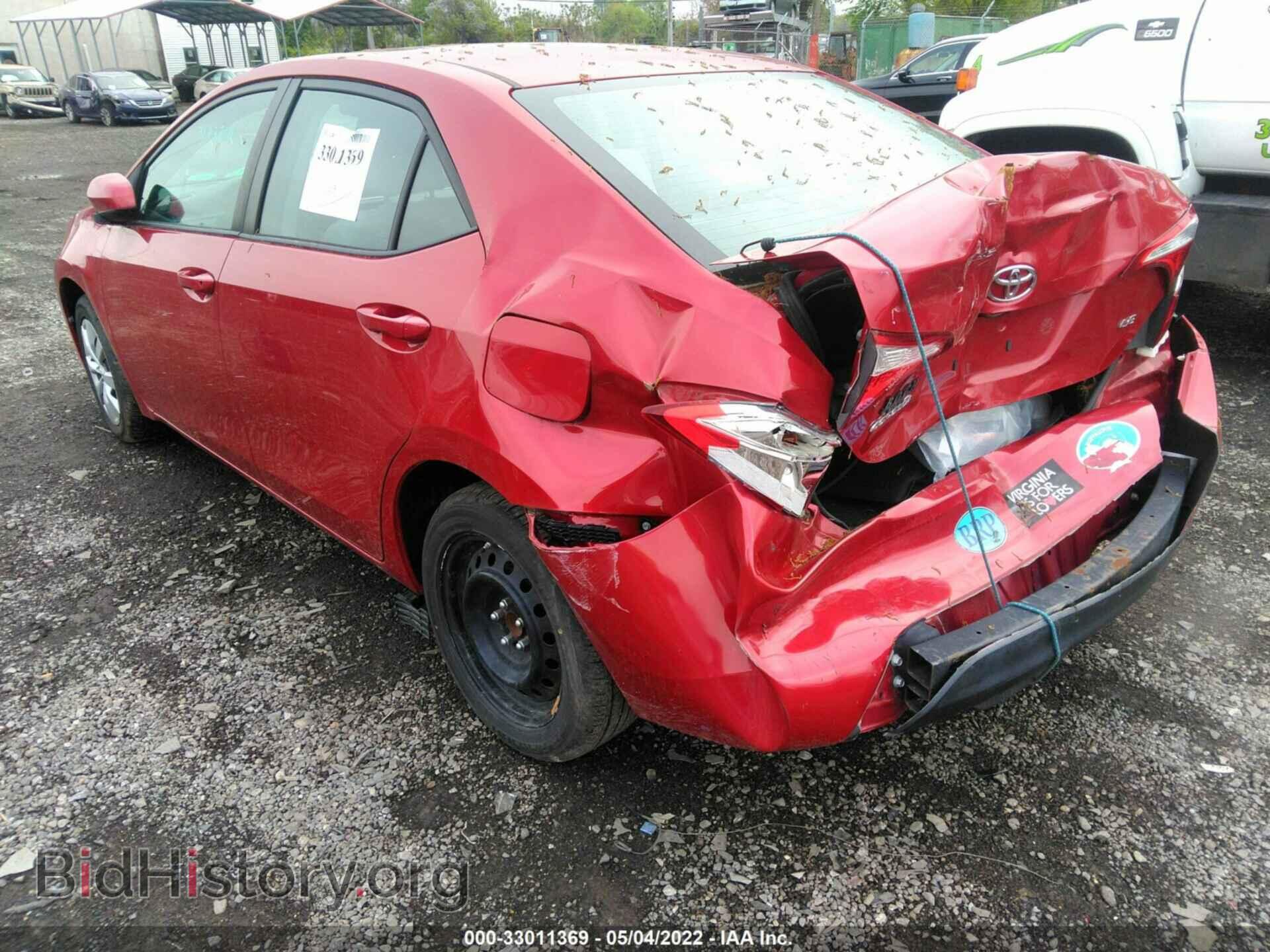 2014 TOYOTA COROLLA - VIN: 2T1BURHE0EC107872 - Фото 3