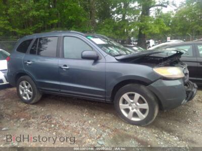 2007 Hyundai SANTA FE SE/Limited, голубой — VIN 5NMSH73E37H052296, IAAI
