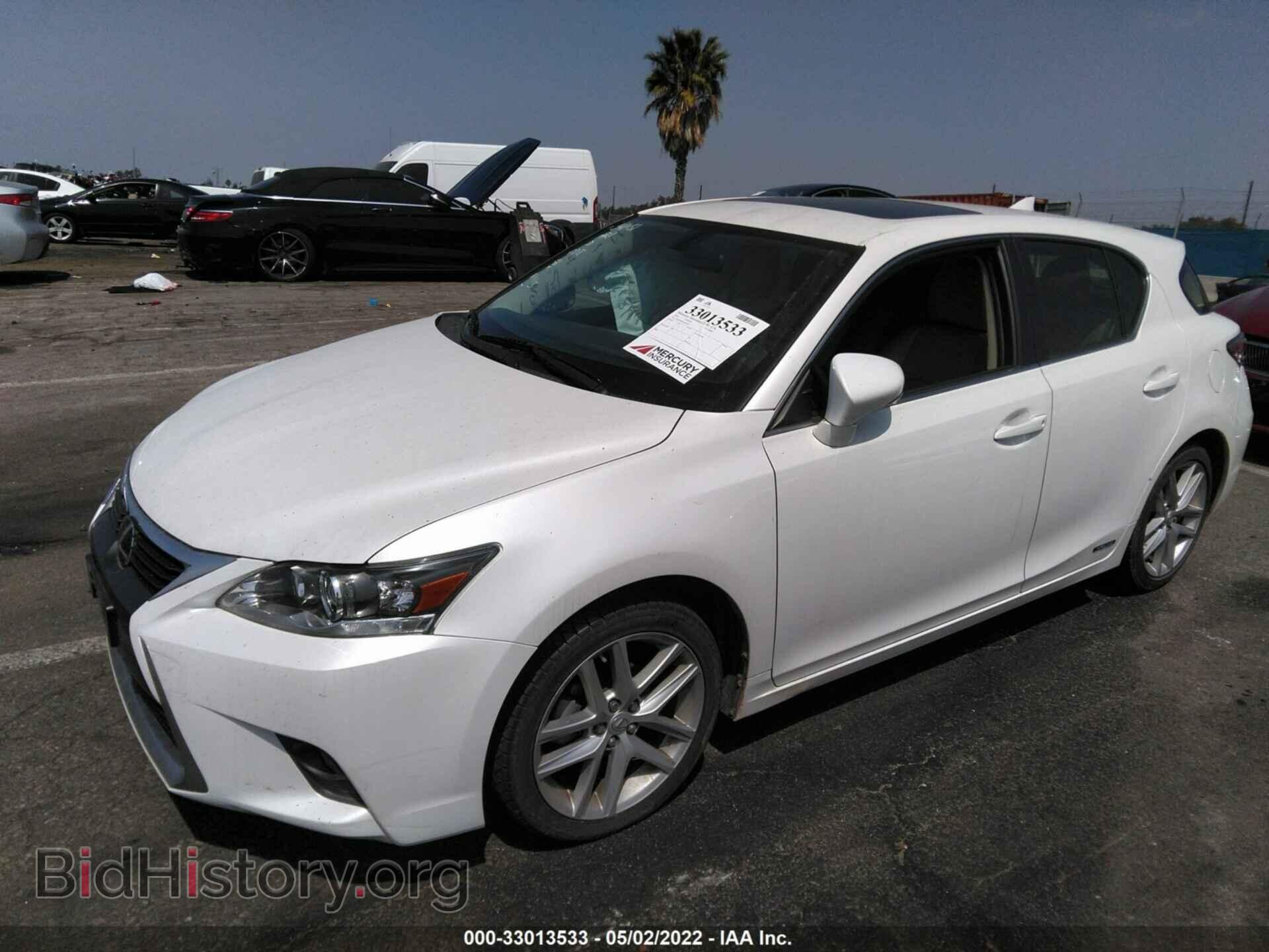 2014 LEXUS CT 200H - VIN: JTHKD5BH0E2202229 - Фото 2