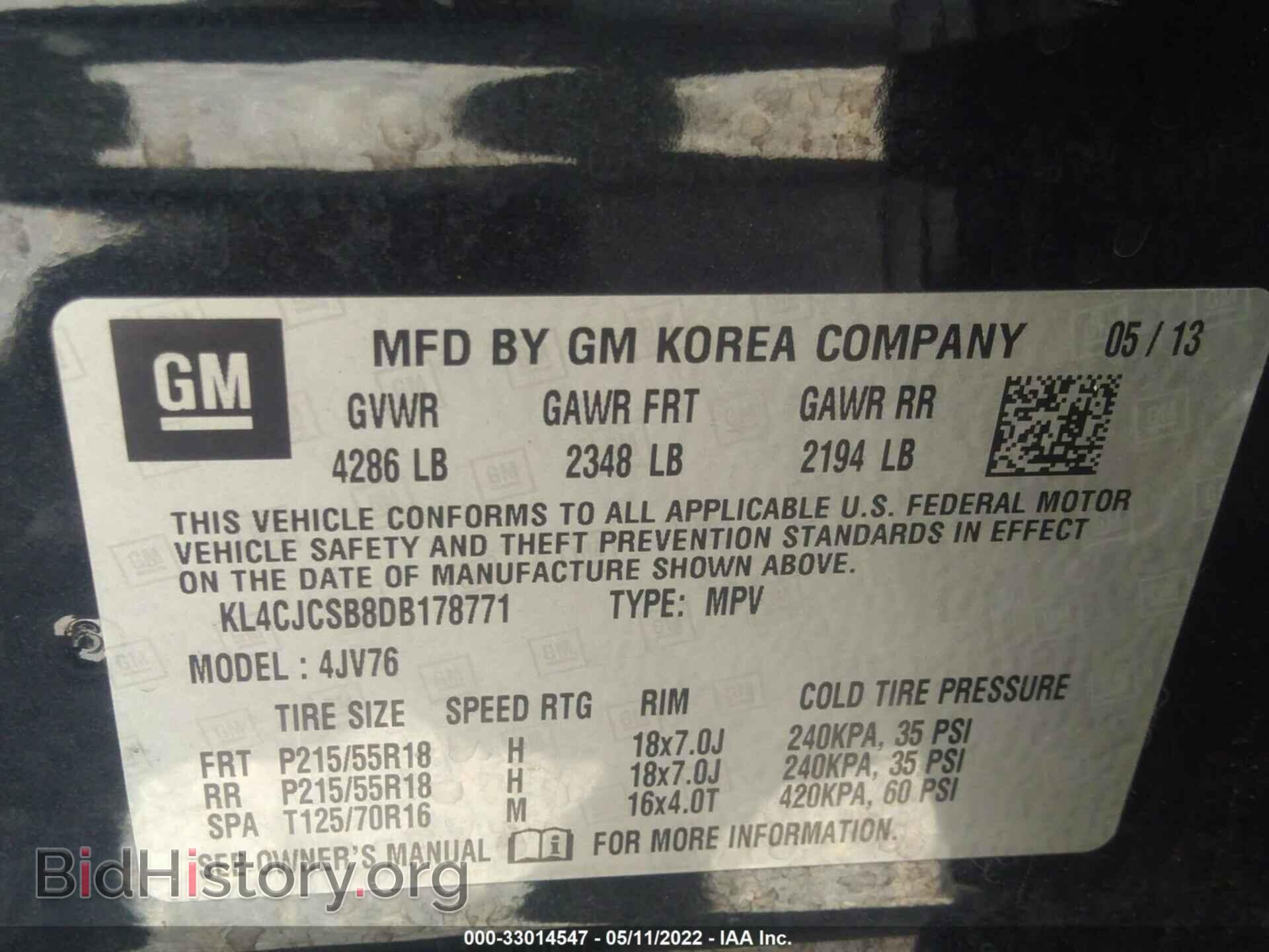 2013 BUICK ENCORE - VIN: KL4CJCSB8DB178771 - Photo 9