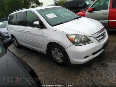 2007 Honda ODYSSEY EX, white — VIN 5FNRL38497B060412, IAAI