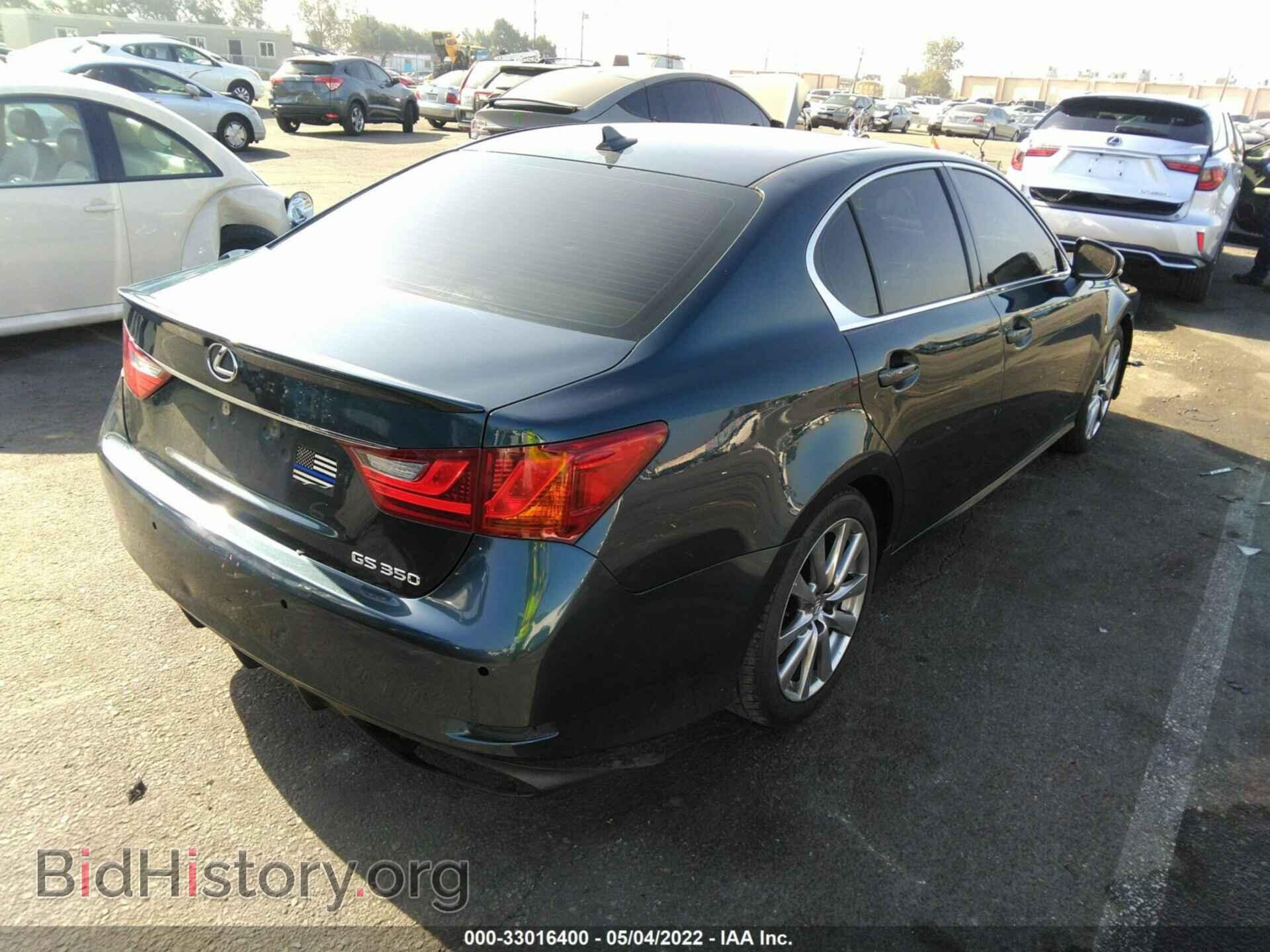 2013 LEXUS GS 350 - VIN: JTHBE1BL4D5026969 - Фото 4