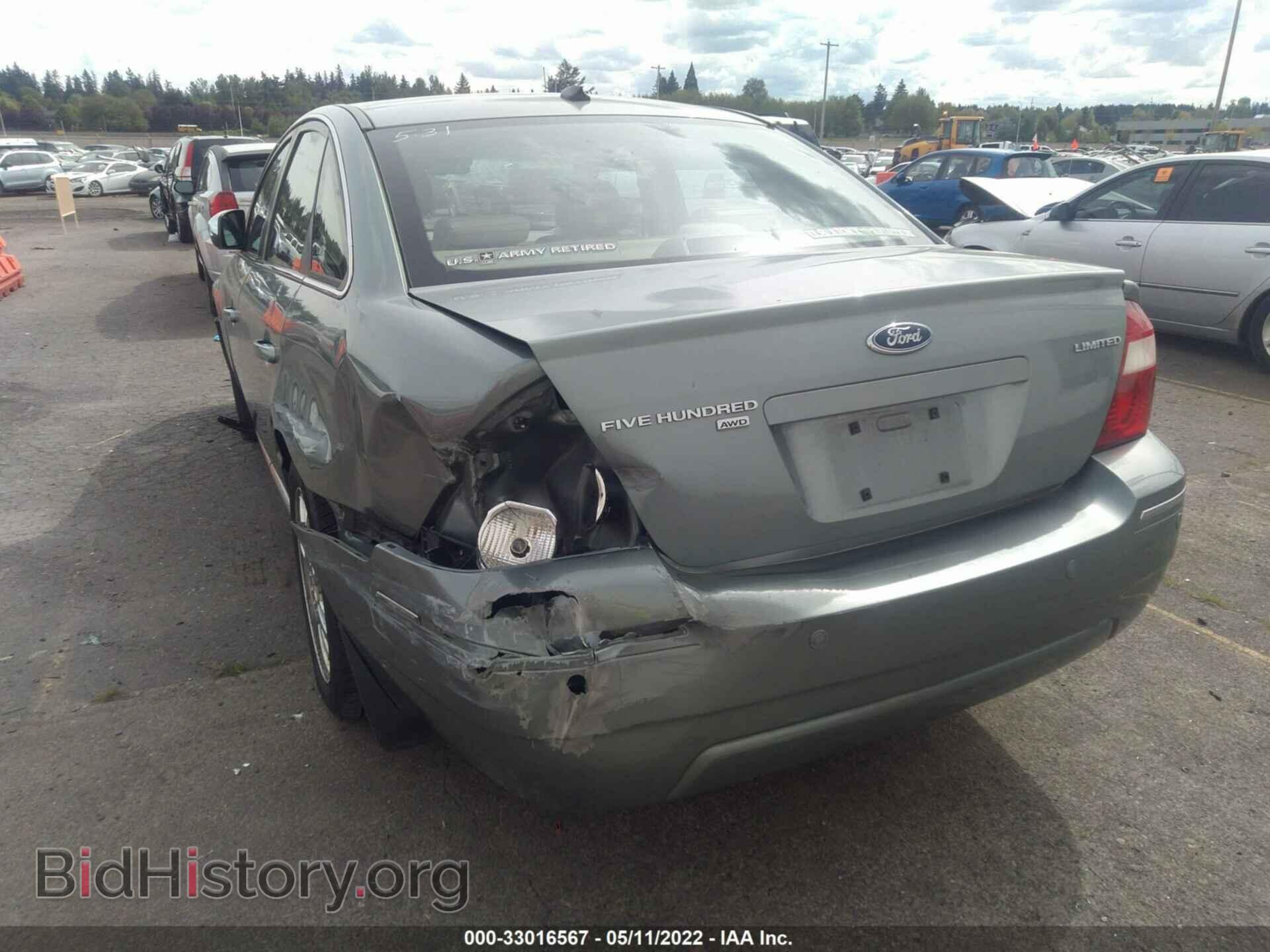 2007 FORD FIVE HUNDRED - VIN: 1FAHP28187G156477 - Фото 6