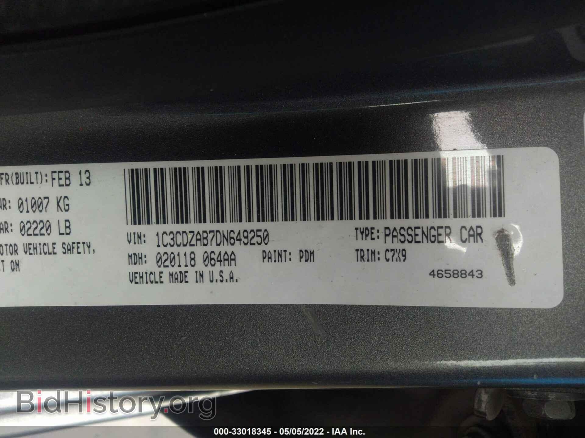 2013 DODGE AVENGER - VIN: 1C3CDZAB7DN649250 - Photo 9