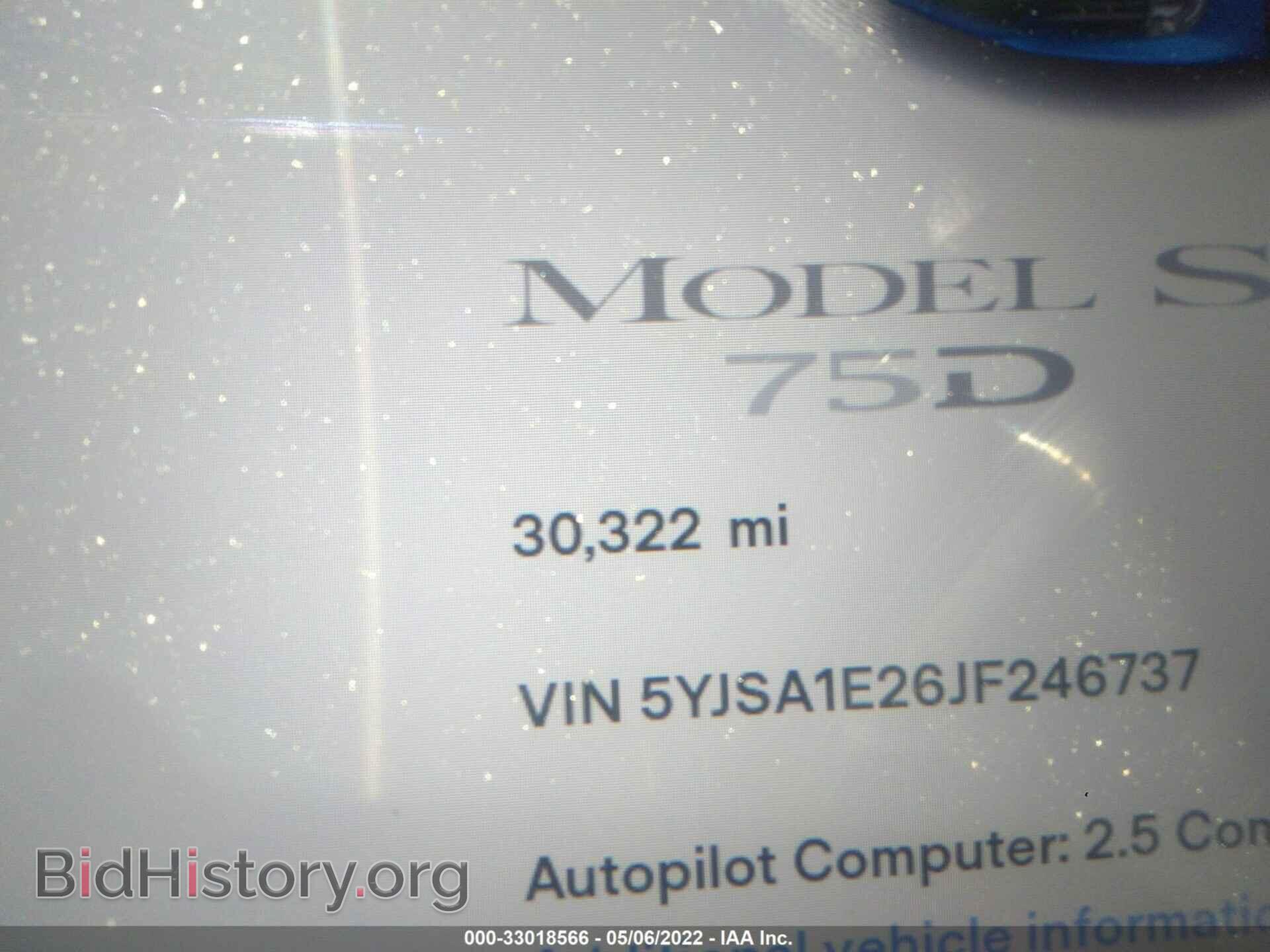 2018 TESLA MODEL S - VIN: 5YJSA1E26JF246737 - Photo 7