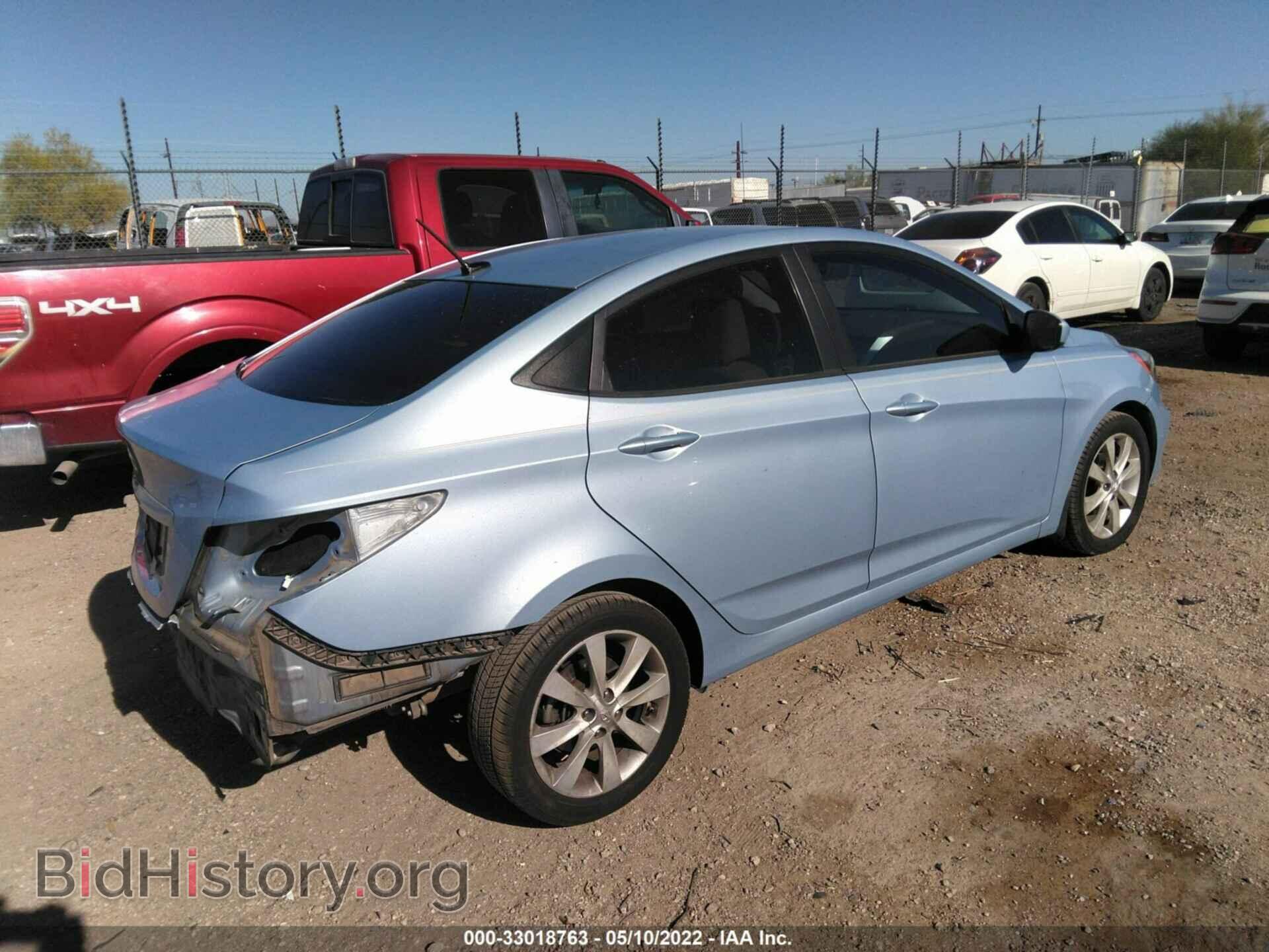 2013 HYUNDAI ACCENT - VIN: KMHCU4AE1DU314074 - Фото 4