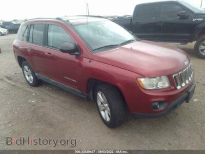 2011 Jeep COMPASS LATITUDE, красный — VIN 1J4NF1FB5BD193531, IAAI