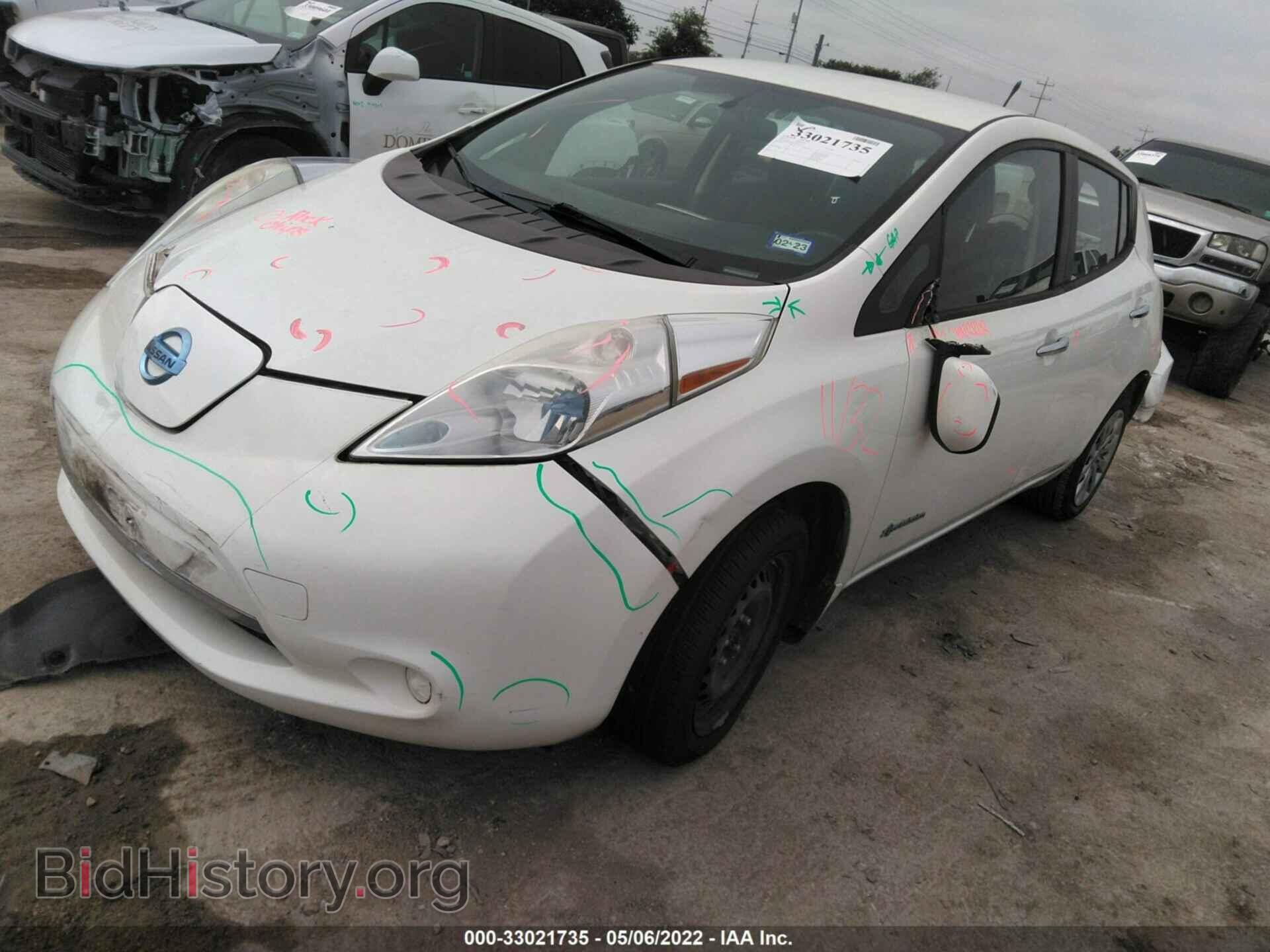 2013 NISSAN LEAF - VIN: 1N4AZ0CP2DC417147 - Фото 2