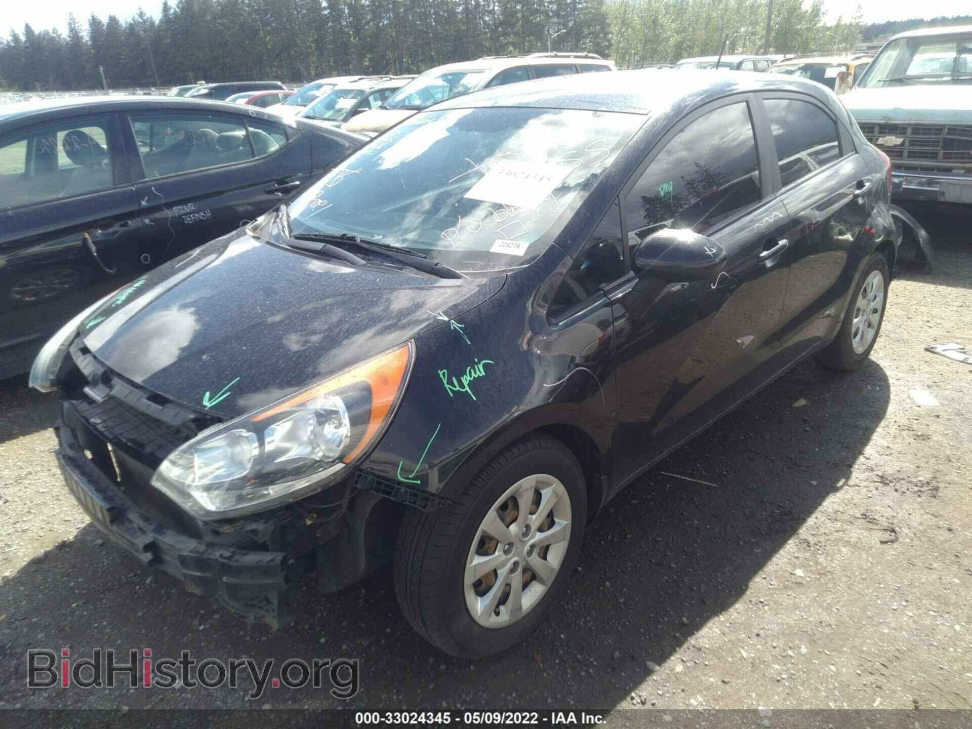2014 KIA RIO - VIN: KNADM5A32E6401224 - Фото 2