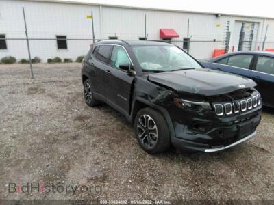 2022 Jeep COMPASS Limited, black — VIN 3C4NJDCB1NT105499, IAAI