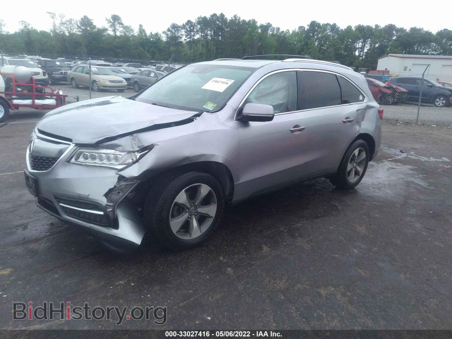 2016 ACURA MDX - VIN: 5FRYD4H20GB035880 - Фото 2