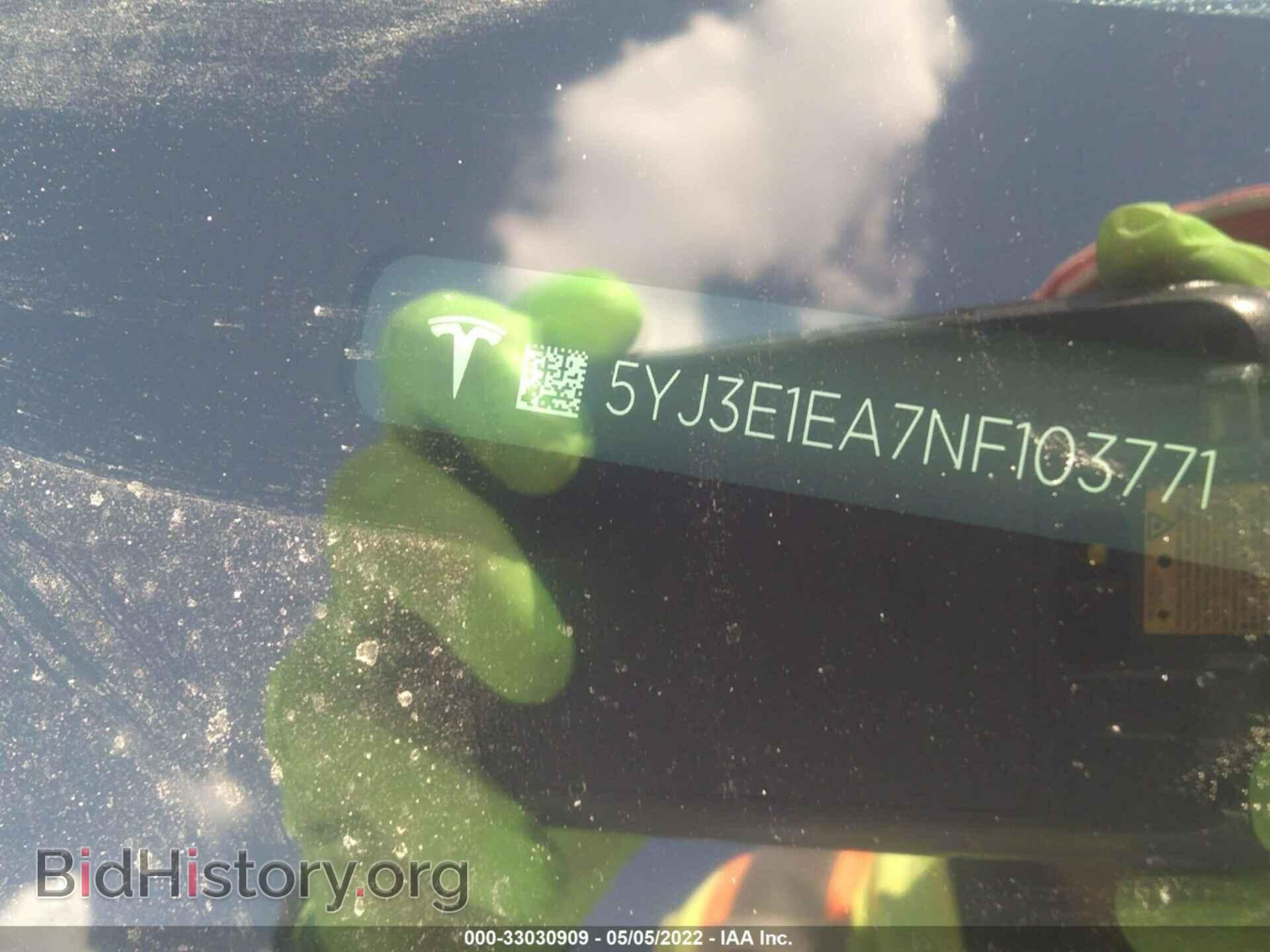 2022 TESLA MODEL 3 - VIN: 5YJ3E1EA7NF103771 - Photo 9