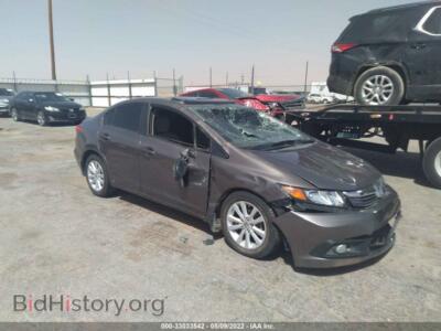 2012 Honda CIVIC SDN EXL, серый — VIN 2HGFB2F99CH515568, IAAI