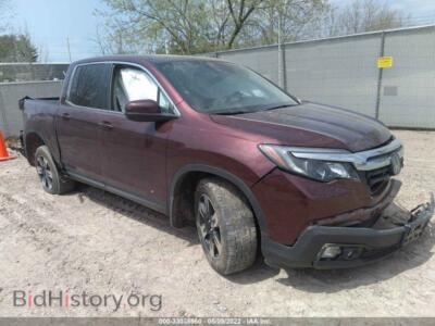 2020 Honda RIDGELINE RTL, бордовый — VIN 5FPYK3F55LB023563, IAAI