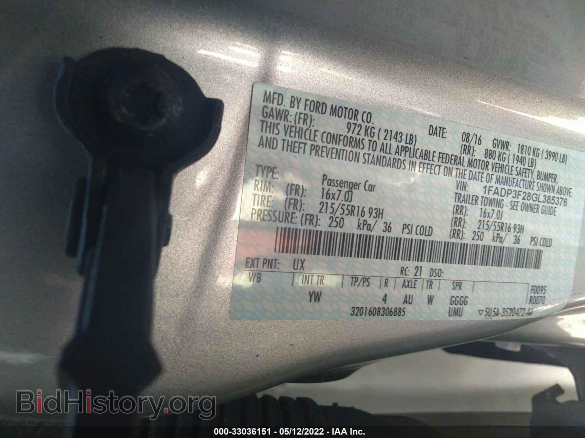 2016 FORD FOCUS - VIN: 1FADP3F28GL385376 - Photo 9