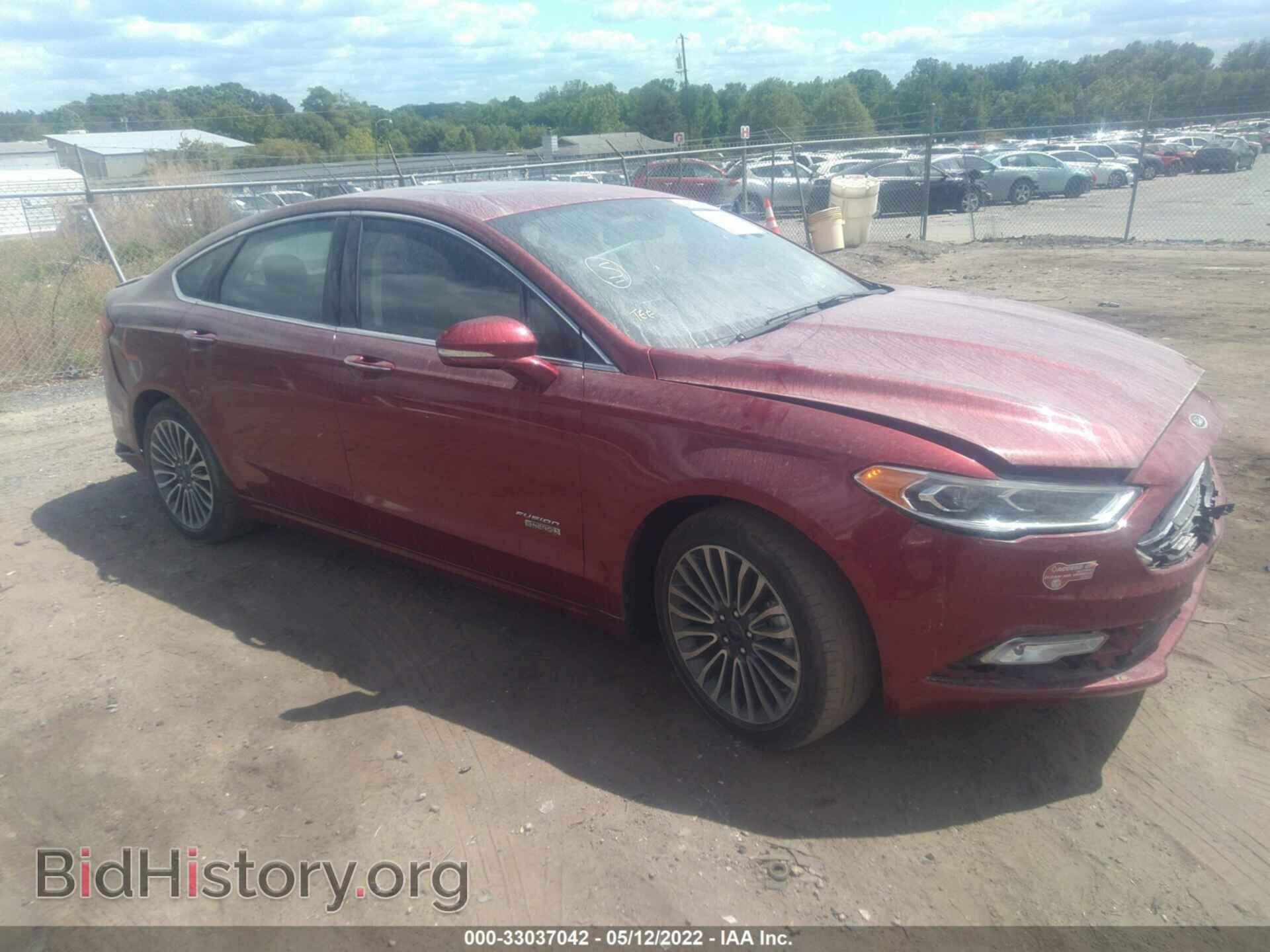 Photo 3FA6P0SUXHR299505 - FORD FUSION ENERGI 2017