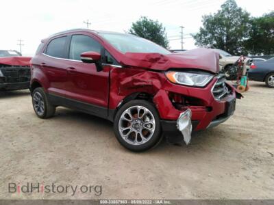 2021 Ford ECOSPORT Titanium, красный — VIN MAJ6S3KL3MC450796, IAAI