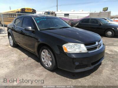 2012 Dodge AVENGER SE, черный — VIN 1C3CDZABXCN182677, IAAI