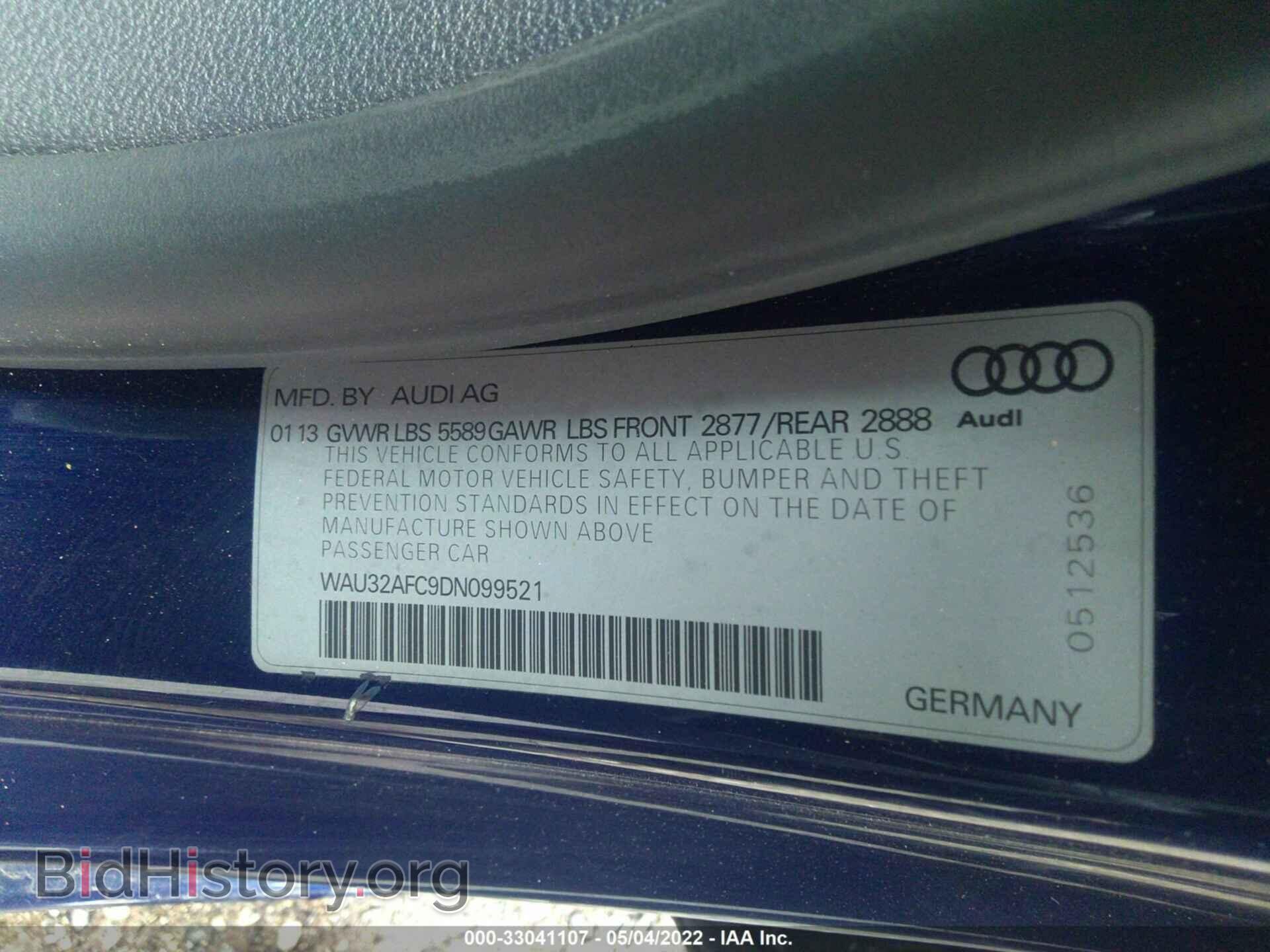 2013 AUDI S7 - VIN: WAU32AFC9DN099521 - Фото 9