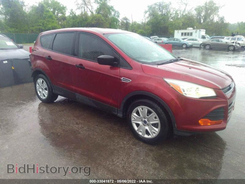 2014 Ford ESCAPE S (VIN 1FMCU0F74EUC52349) — фото 1 из 12, IAAI, повреждение: задняя часть
