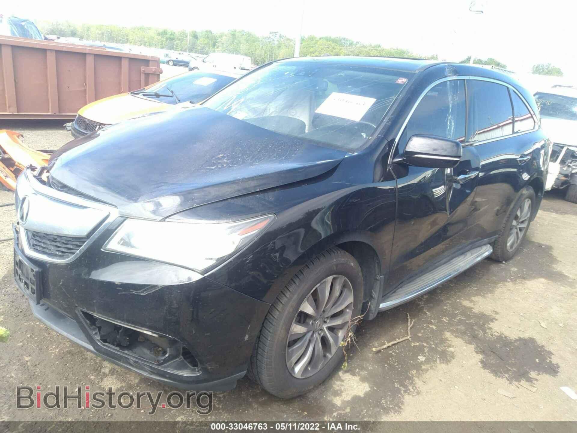 2014 ACURA MDX - VIN: 5FRYD3H41EB011256 - Photo 2