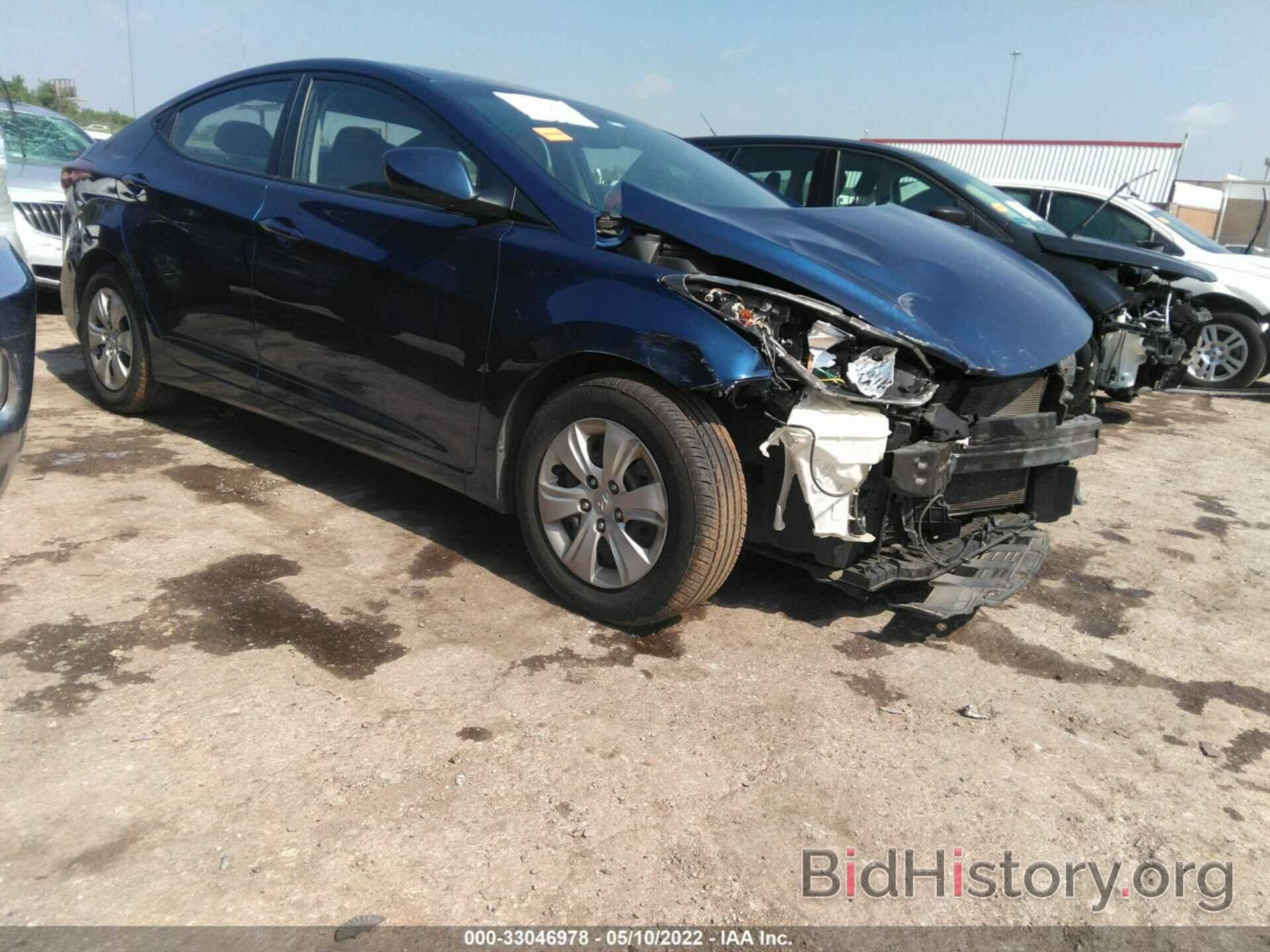 Photo 5NPDH4AE5GH672872 - HYUNDAI ELANTRA 2016