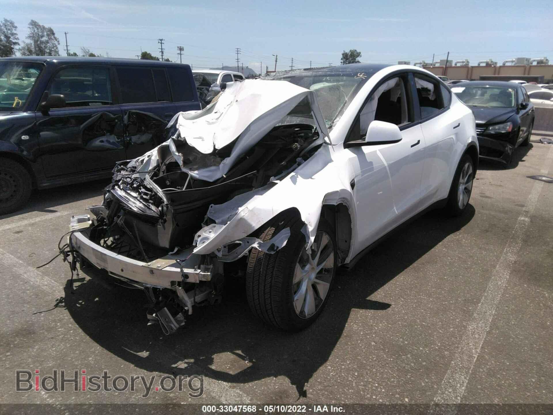 2021 TESLA MODEL Y - VIN: 5YJYGAEE3MF159546 - Фото 2