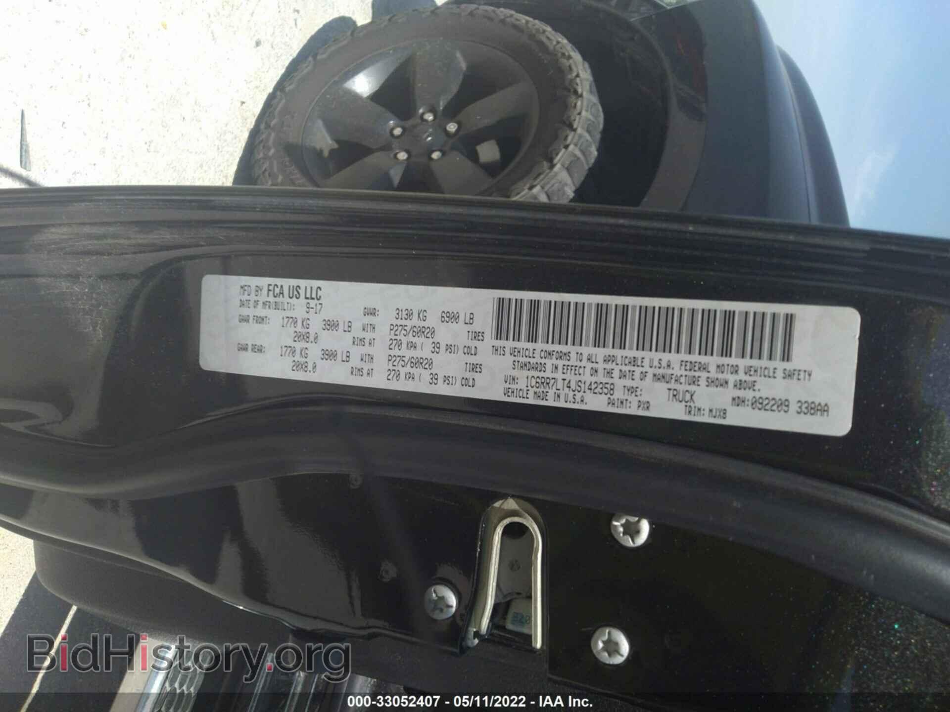 2018 RAM 1500 - VIN: 1C6RR7LT4JS142358 - Photo 9