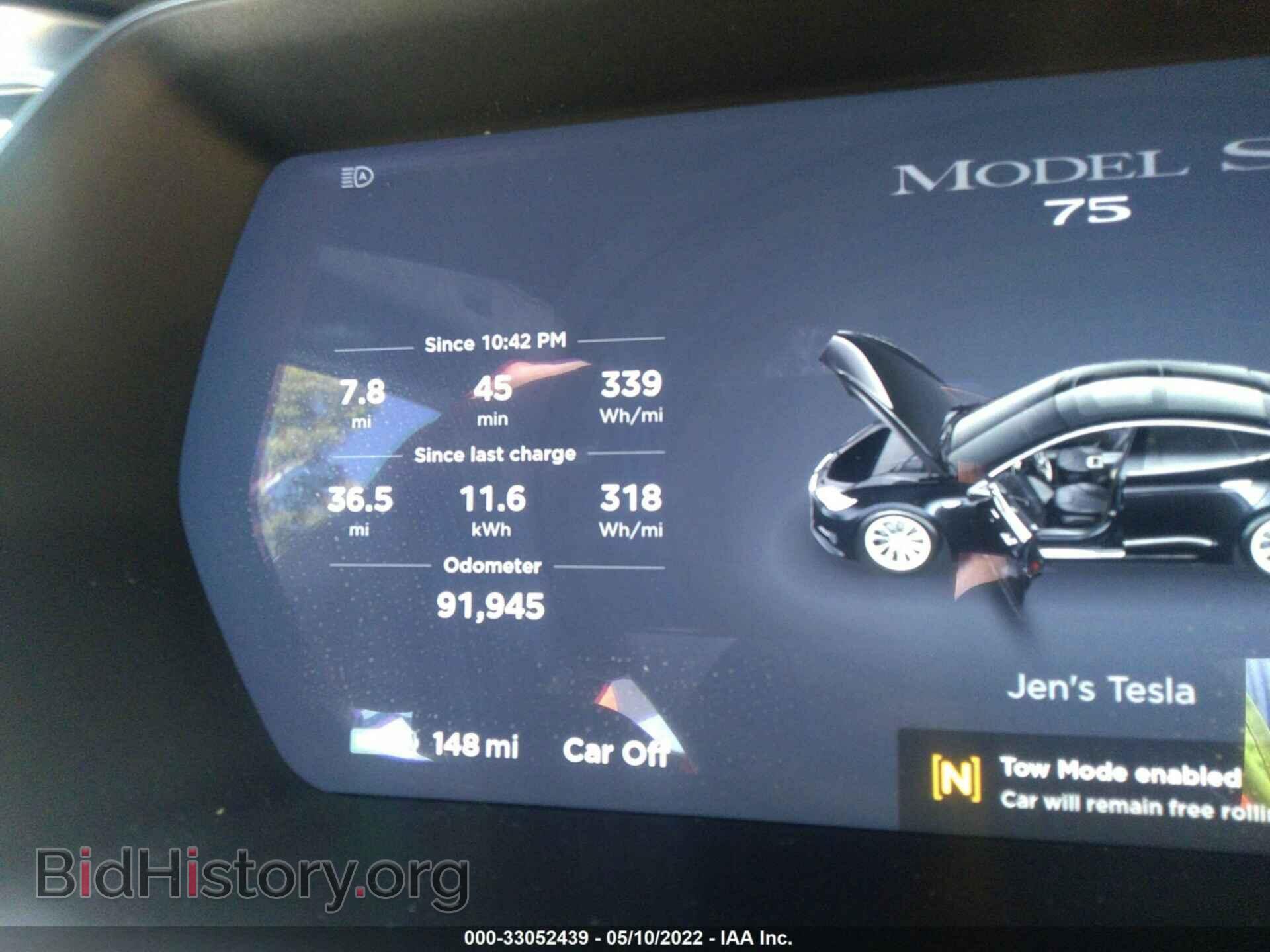 2016 TESLA MODEL S - VIN: 5YJSA1E1XGF154515 - Фото 7