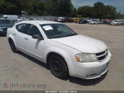 2008 Dodge AVENGER SE, белый — VIN 1B3LC46K58N166311, IAAI