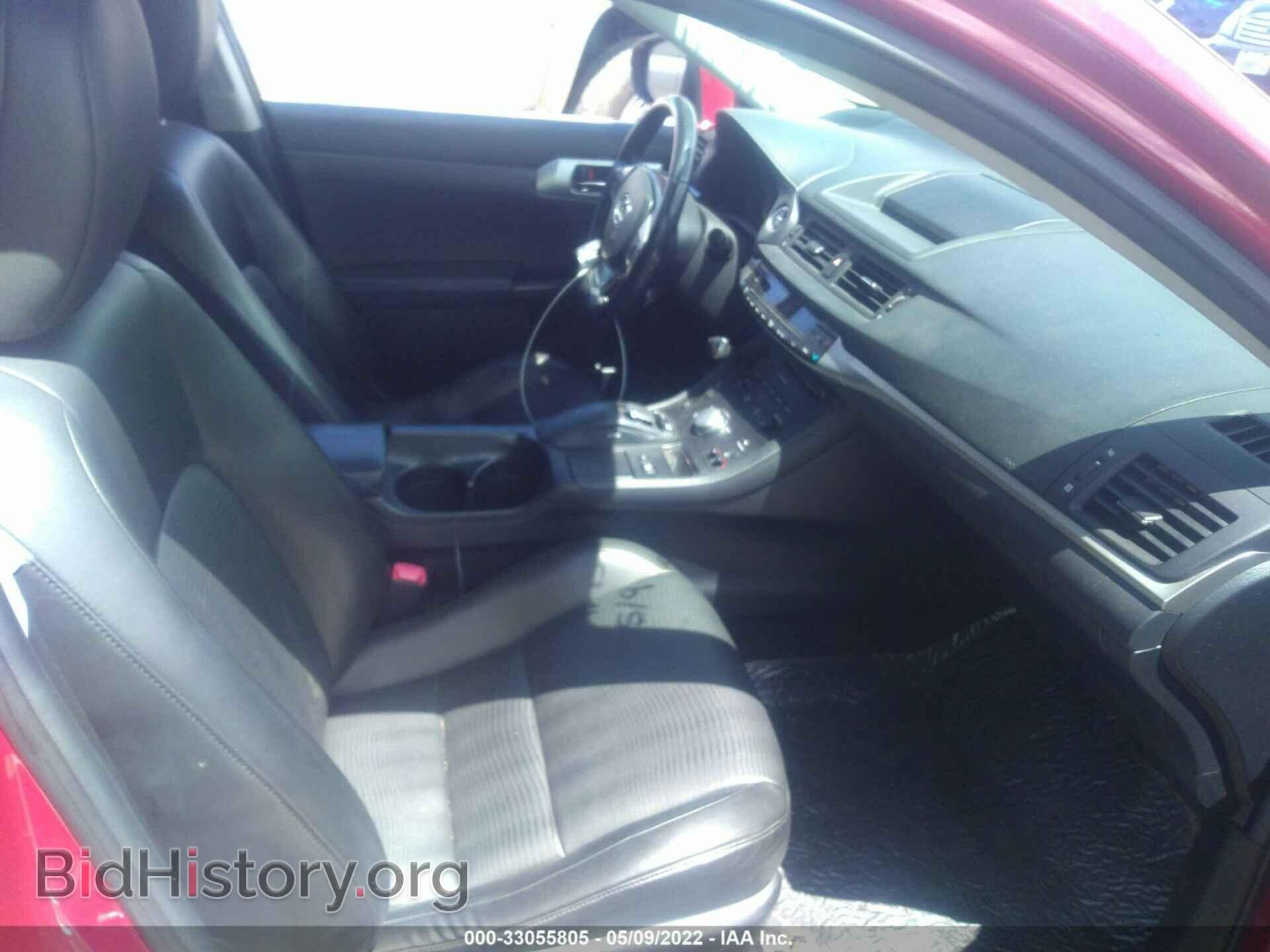 2011 LEXUS CT 200H - VIN: JTHKD5BH4B2009559 - Фото 5