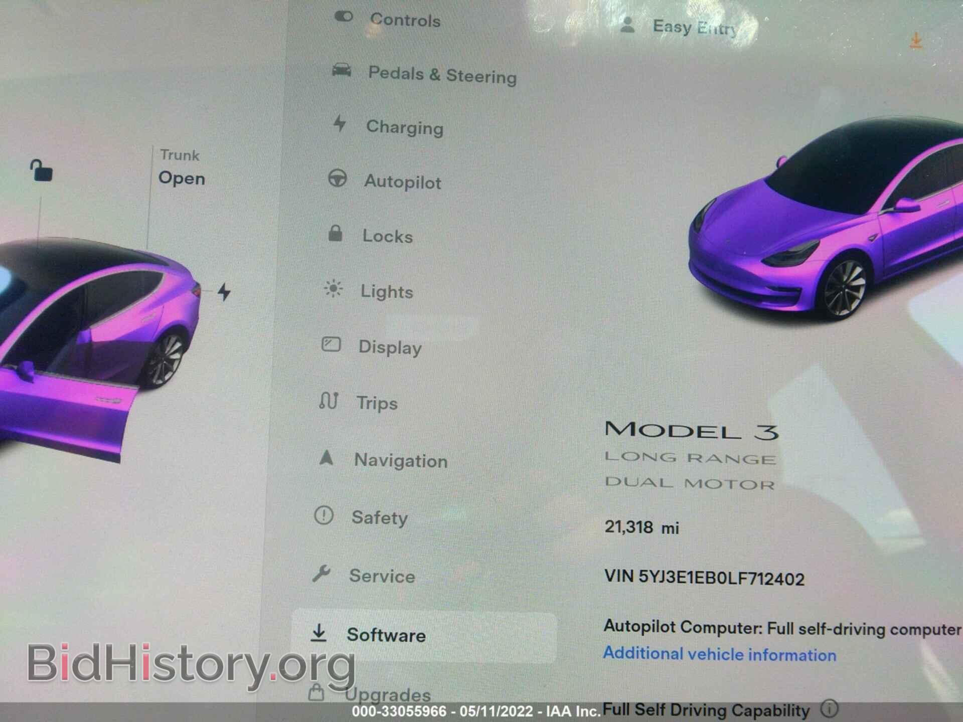 2020 TESLA MODEL 3 - VIN: 5YJ3E1EB0LF712402 - Фото 7