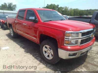 2014 Chevrolet SILVERADO 1500 LT, red — VIN 3GCUKREC4EG127906, IAAI