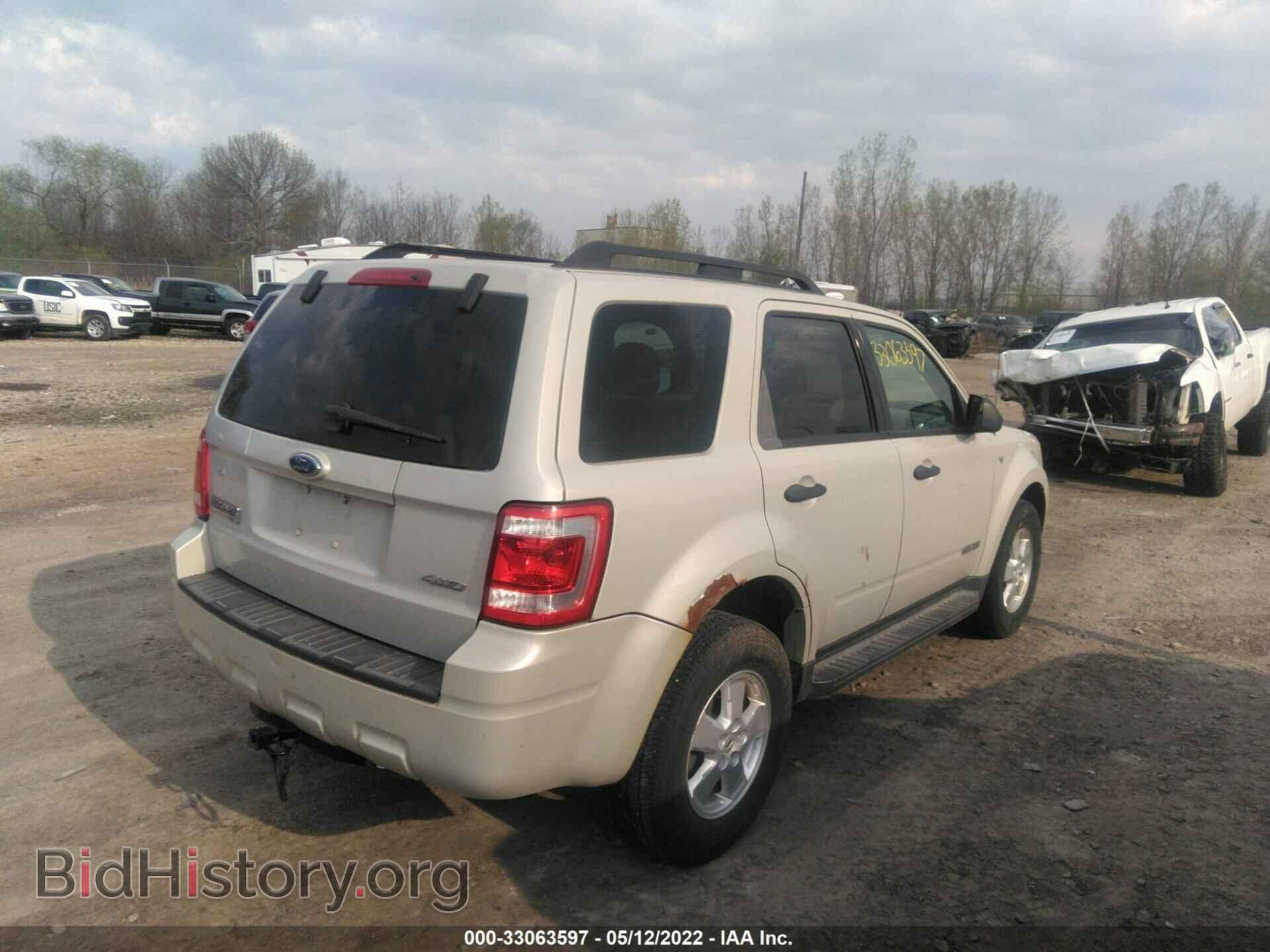 2008 FORD ESCAPE - VIN: 1FMCU93168KB33934 - Фото 4