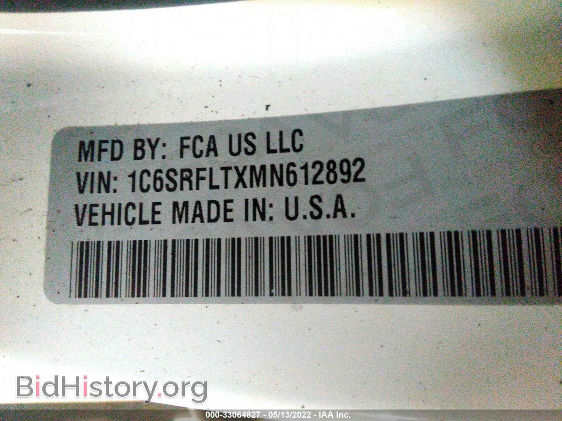 2021 RAM 1500 - VIN: 1C6SRFLTXMN612892 - Фото 9