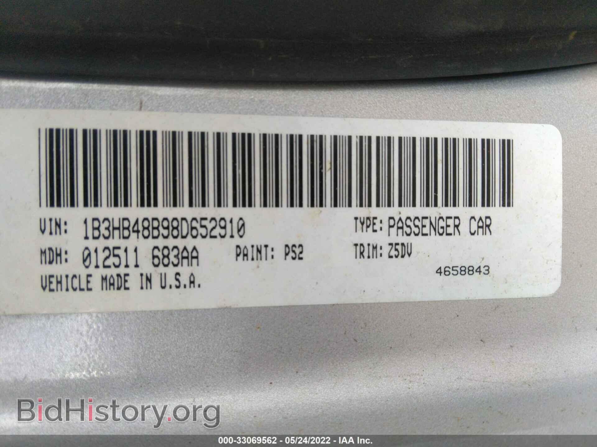 2008 DODGE CALIBER - VIN: 1B3HB48B98D652910 - Фото 9