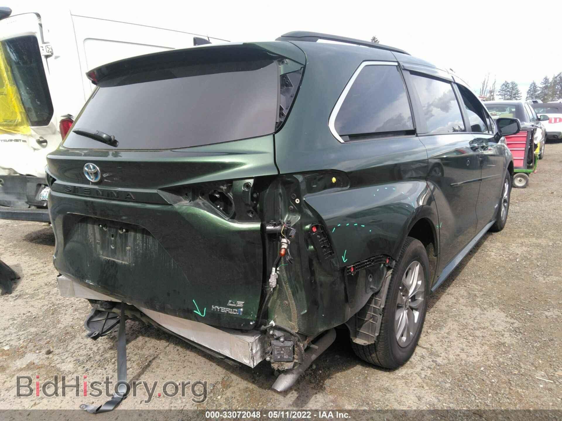 2021 TOYOTA SIENNA - VIN: 5TDKSKFC4MS026393 - Фото 4