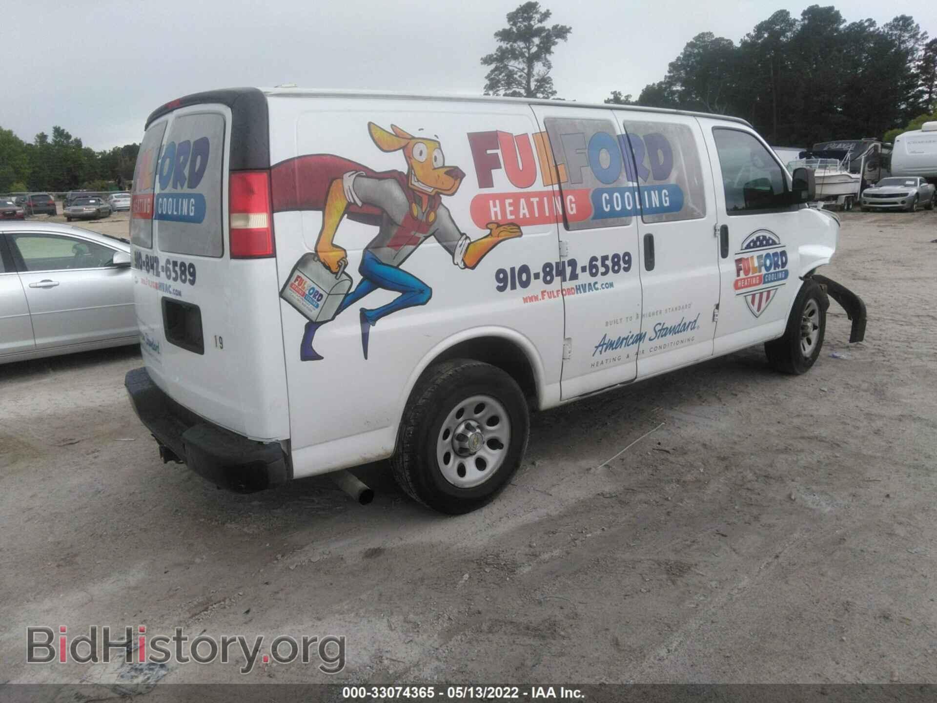 2013 CHEVROLET EXPRESS CARGO VAN - VIN: 1GCSGAFX2D1192522 - Фото 4