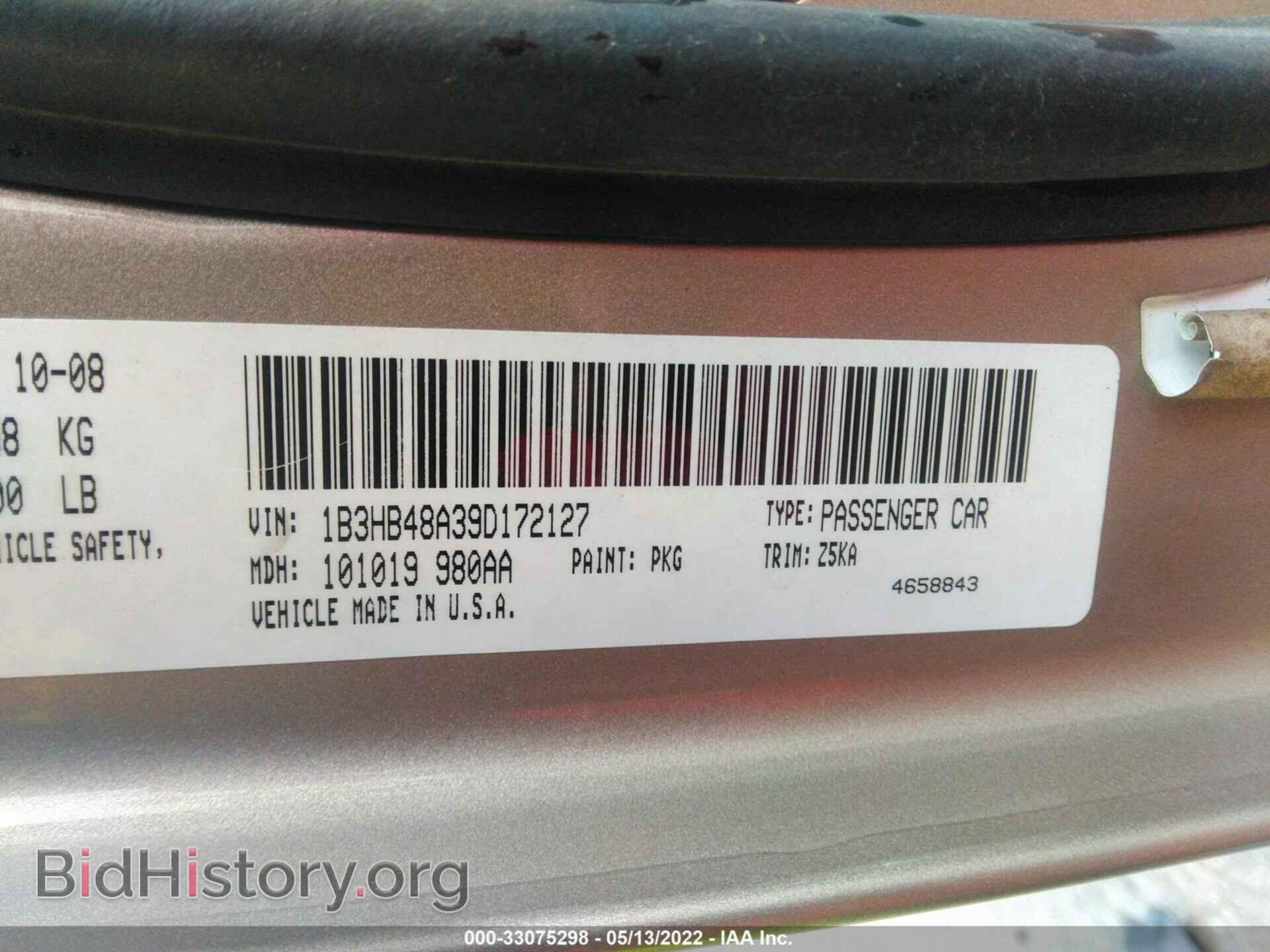 2009 DODGE CALIBER - VIN: 1B3HB48A39D172127 - Photo 9