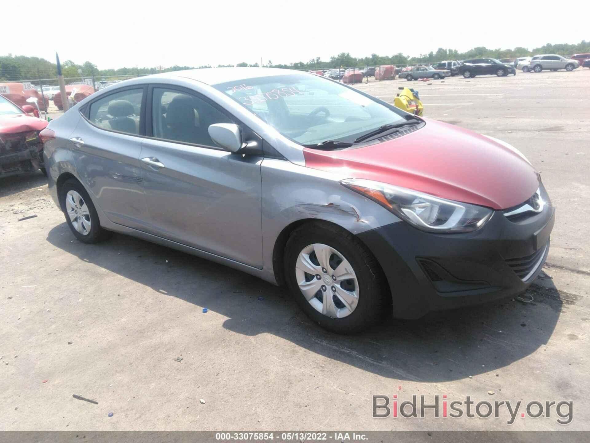 Photo 5NPDH4AE6GH776660 - HYUNDAI ELANTRA 2016