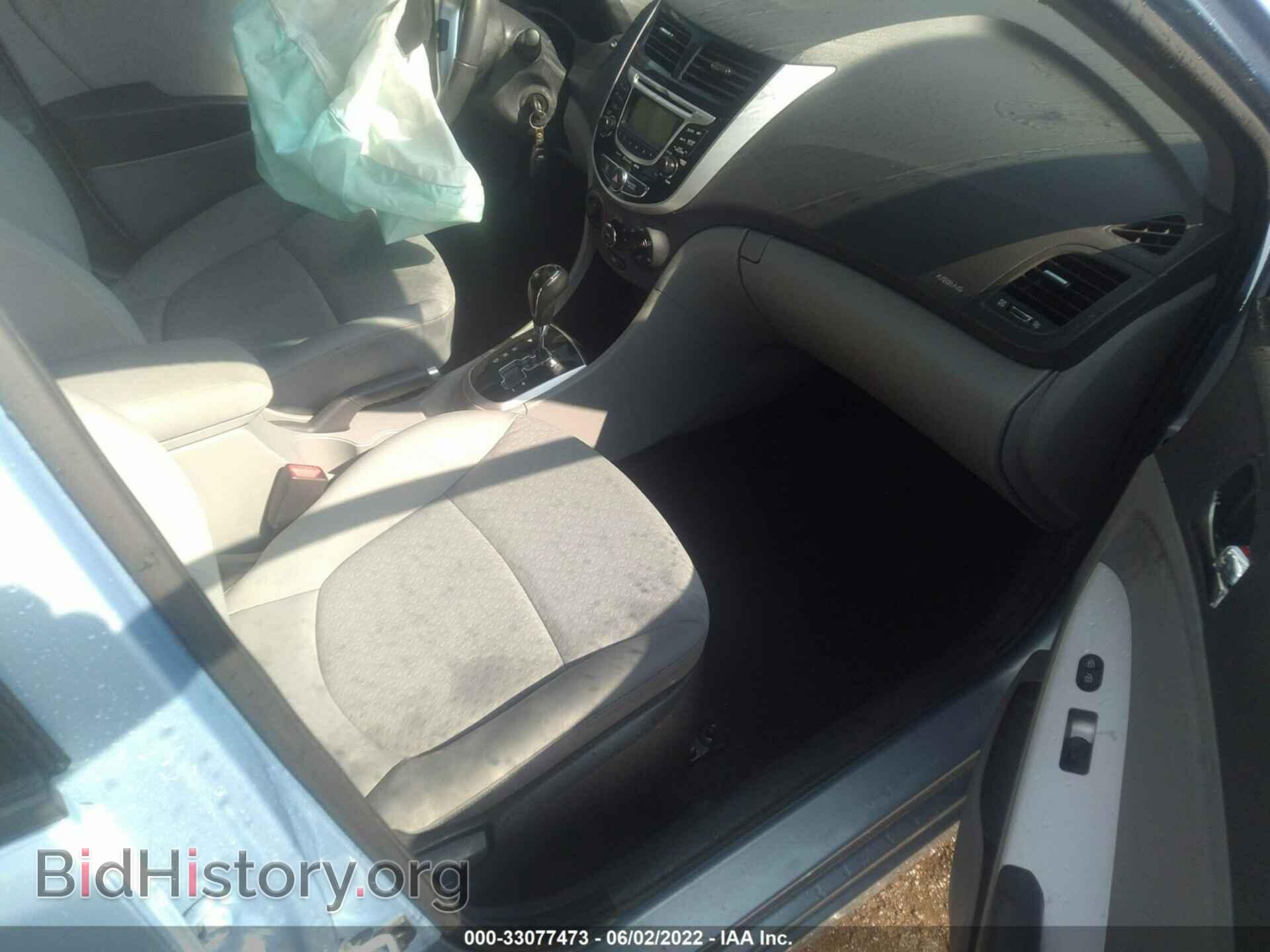 2012 HYUNDAI ACCENT - VIN: KMHCU5AEXCU020581 - Фото 5
