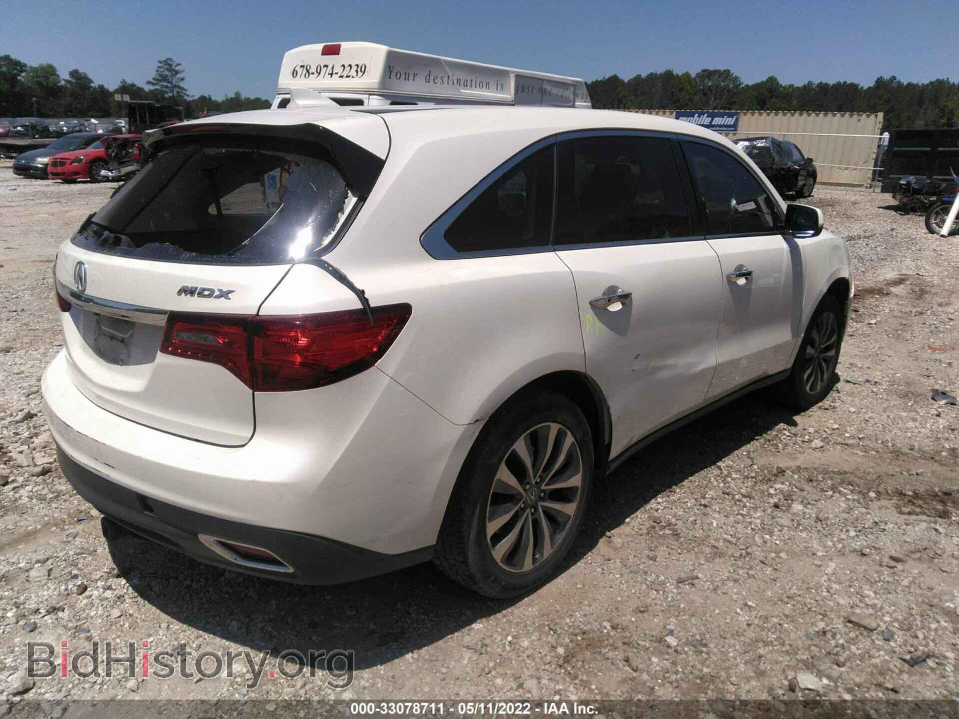 2014 ACURA MDX - VIN: 5FRYD3H49EB015278 - Photo 4