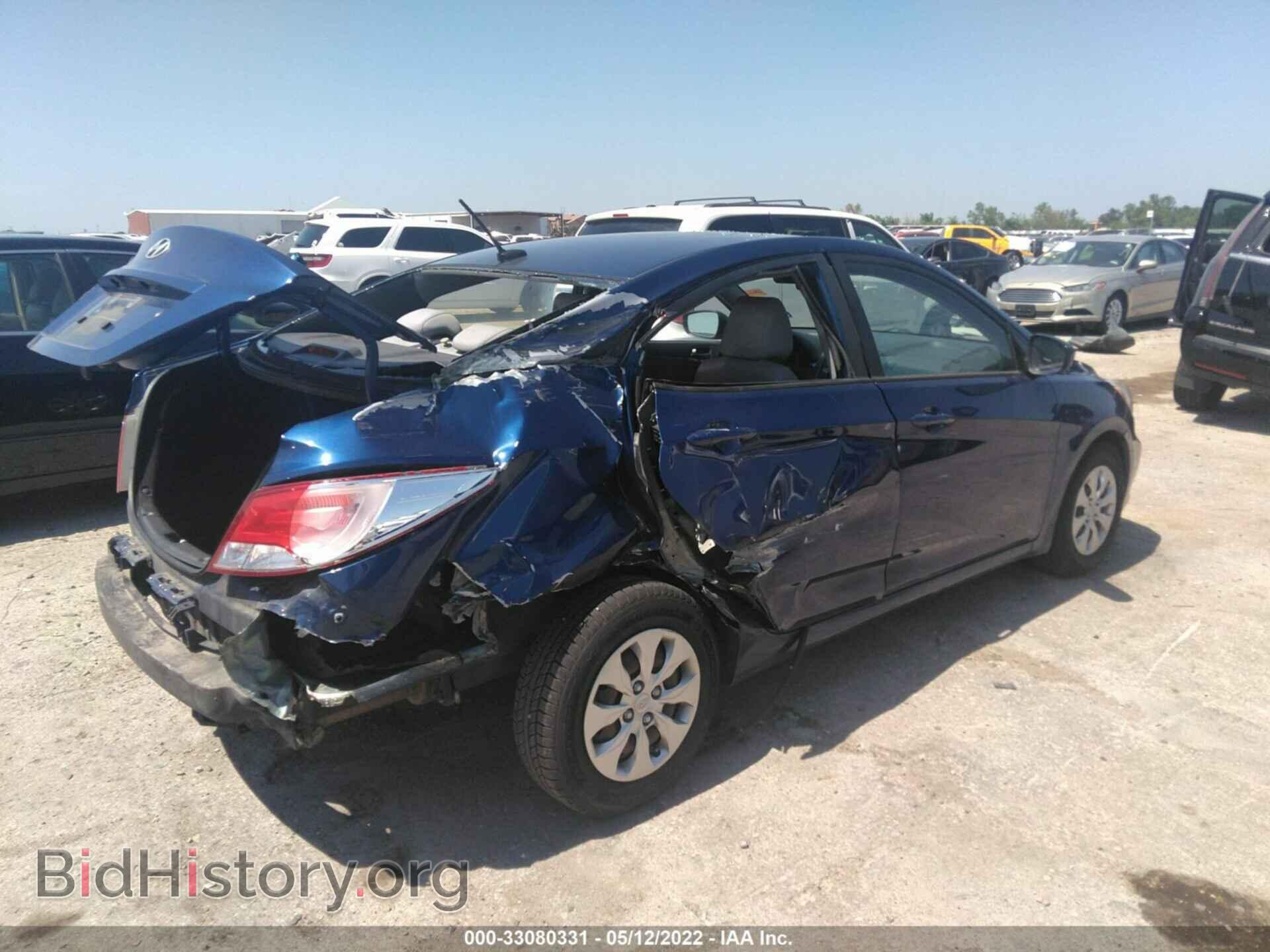 2016 HYUNDAI ACCENT - VIN: KMHCT4AE3GU012244 - Фото 4