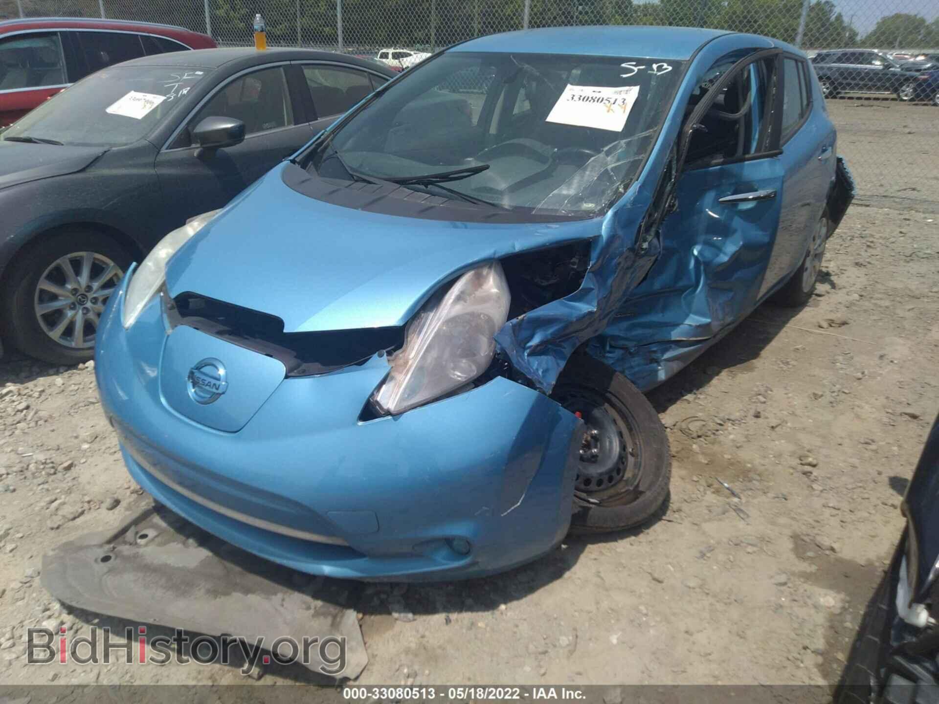 2013 NISSAN LEAF - VIN: 1N4AZ0CP7DC417581 - Фото 2